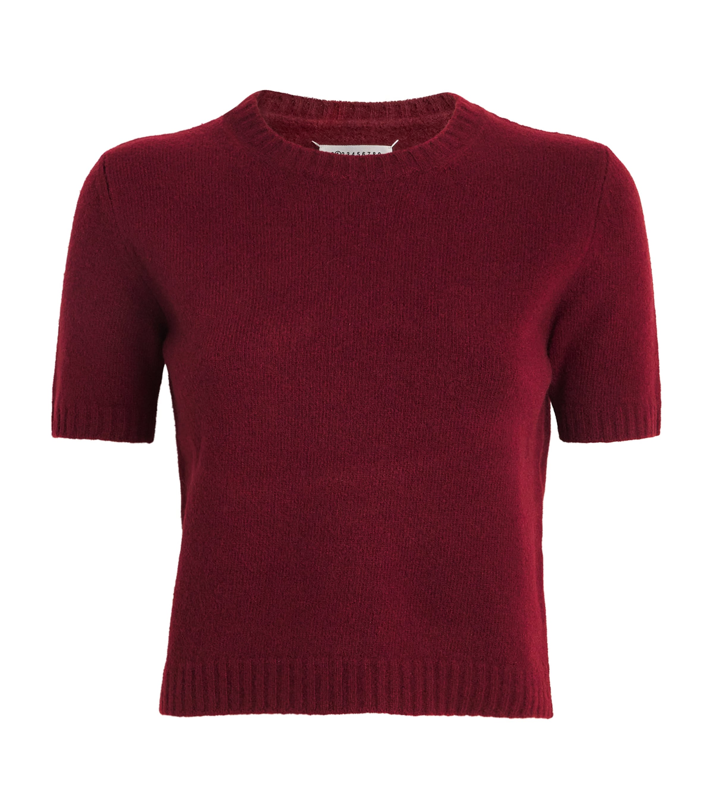 MAISON MARGIELA WOOL SHORT-SLEEVE SWEATER 