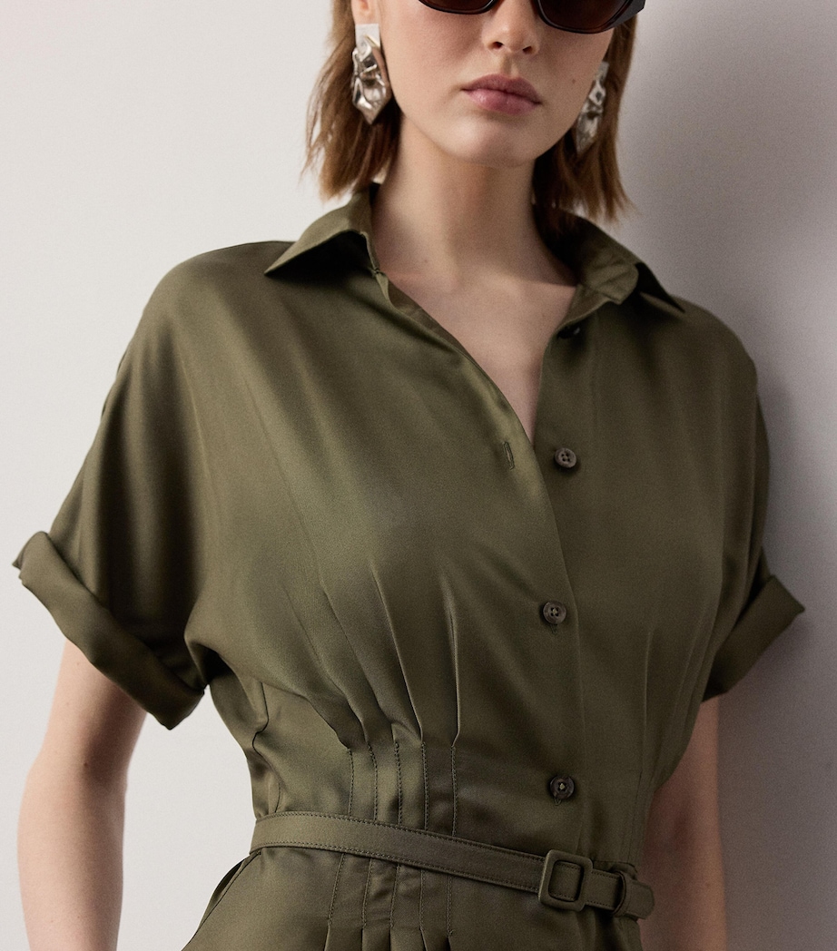 ralph lauren green shirt dress Dress woman Polo Ralph Lauren