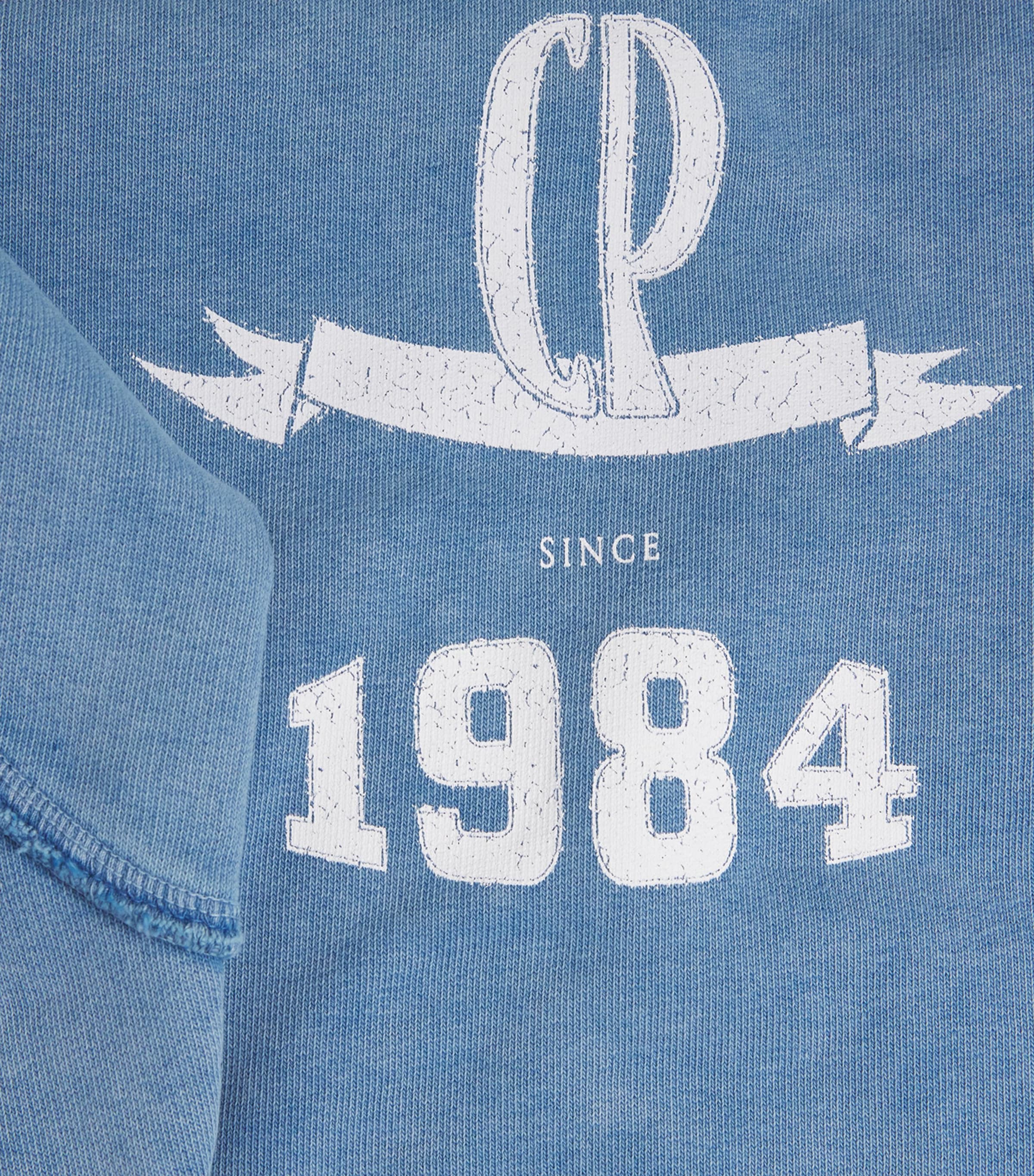 Cotton Logo Sweatshirt WASHY BLUE Image 5