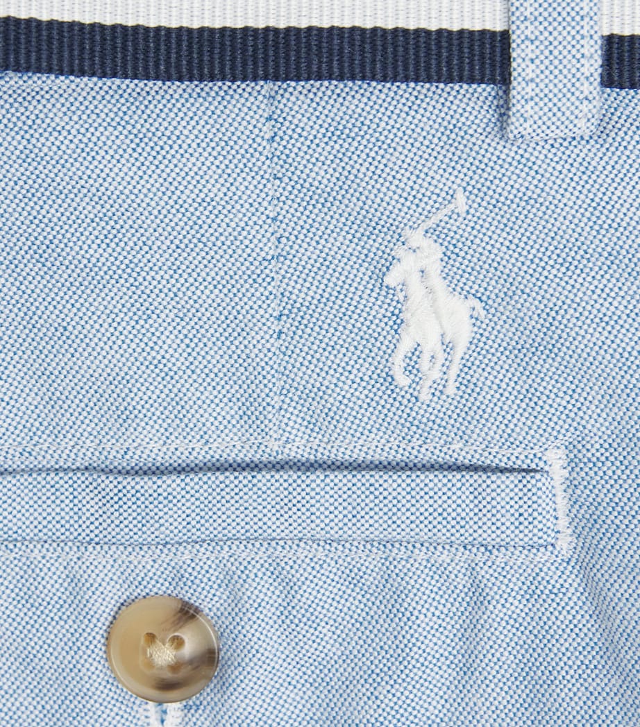 Ralph Lauren Kids Cotton Bedford Shorts (8-16 Years) Blue Image 3