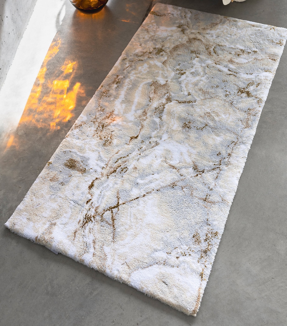 Egyptian Cotton-Blend Castello Bath Mat (50cm x 80cm) 101 ECRU Image 4