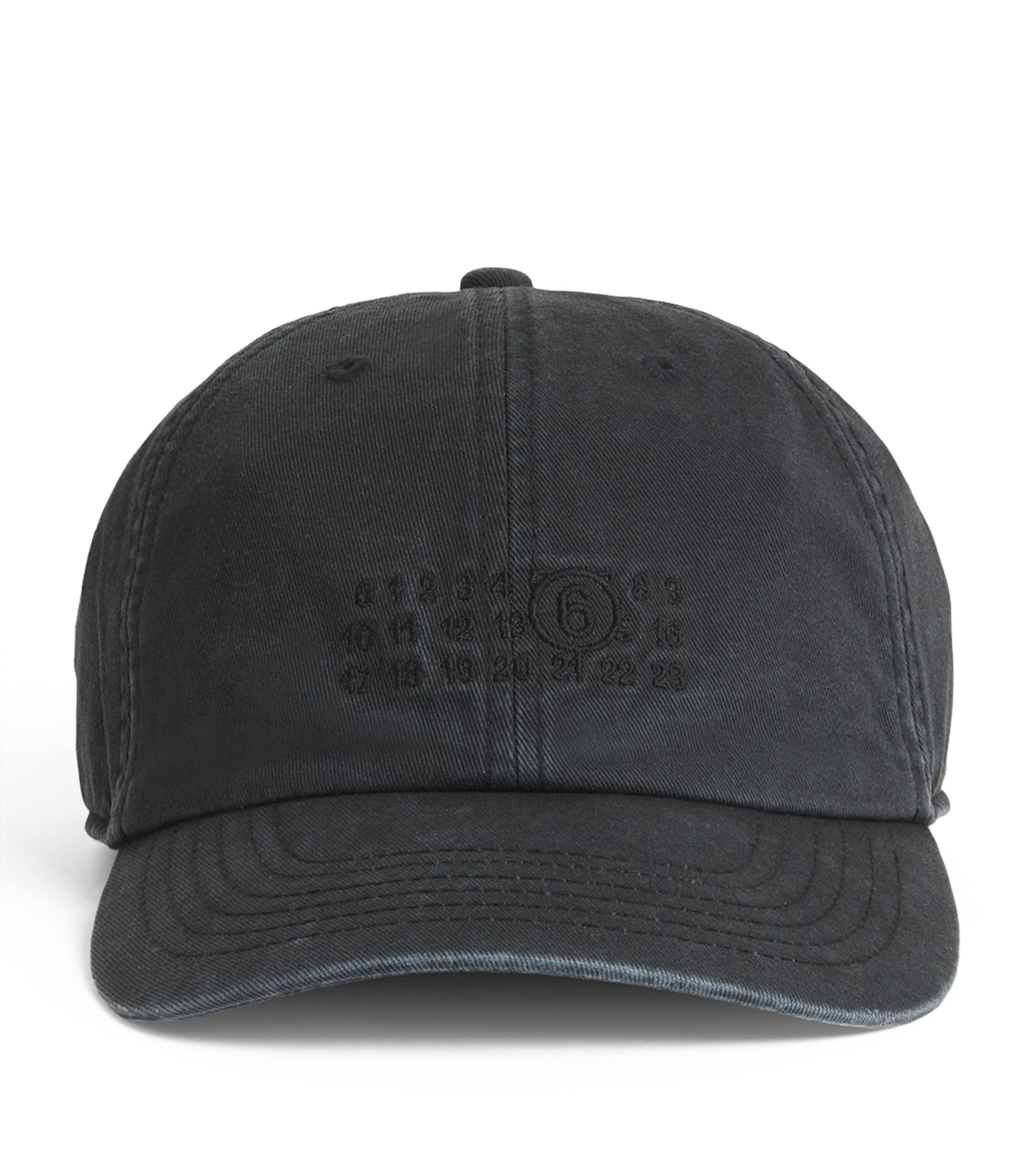 Mm6 Maison Margiela Numeric Logo Baseball Cap In Gray