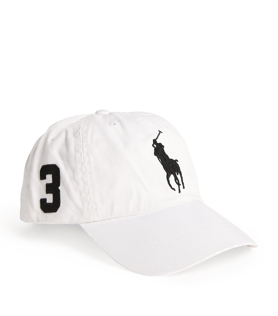 Polo Ralph Lauren Cotton Big Polo Pony Baseball Cap White Image 1