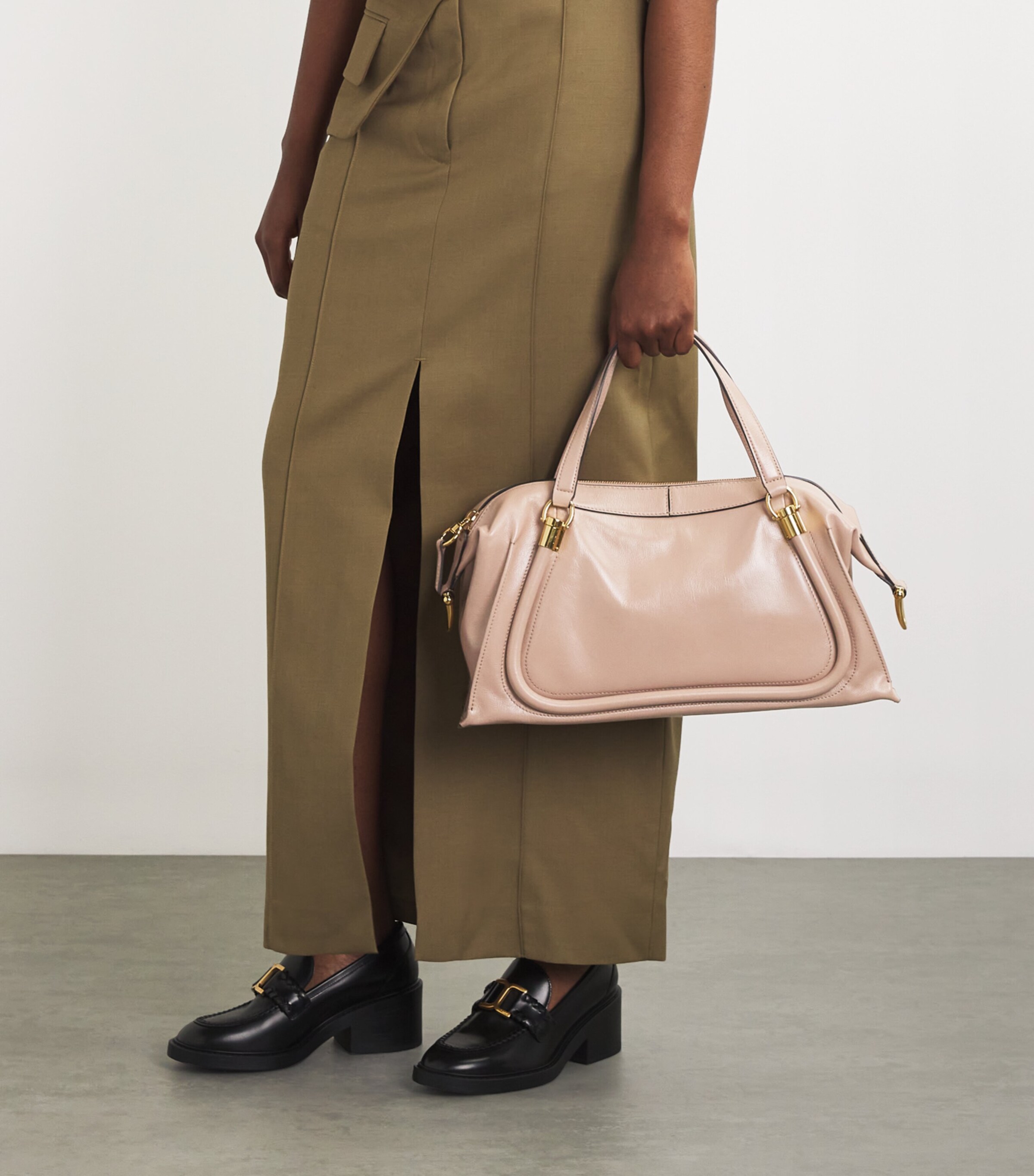 Chloé Leather Paraty 24 Shoulder Bag | Harrods US