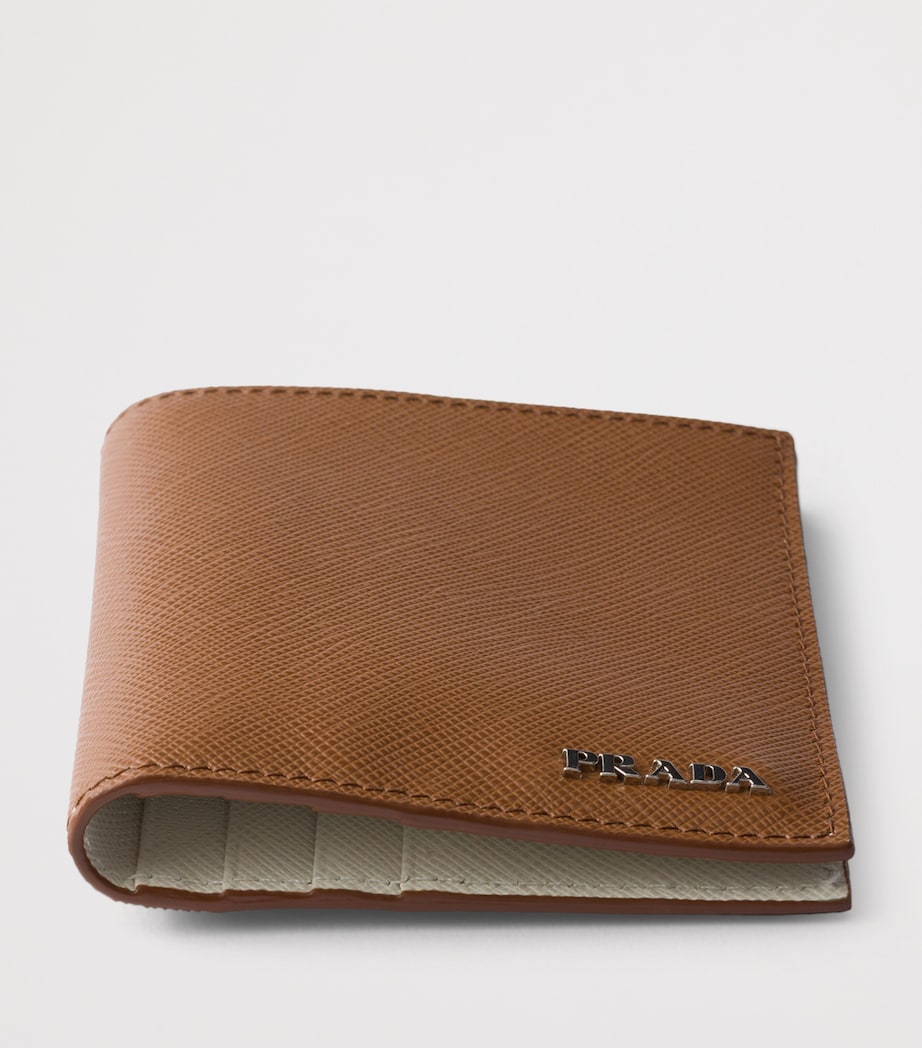 Prada Saffiano Leather Wallet Brown Image 4