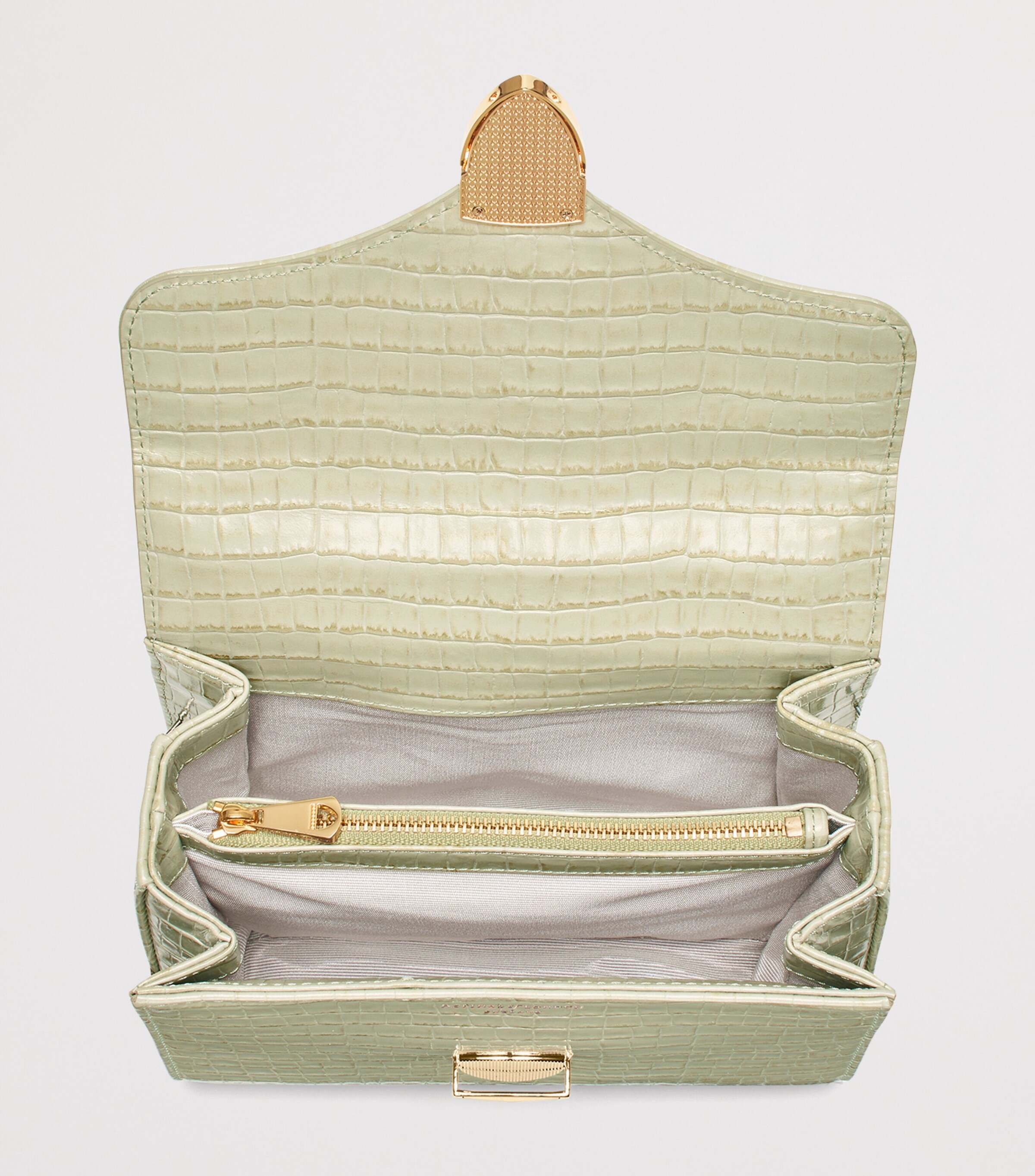 Aspinal Of London Midi Mayfair Bag Pistachio Image 5