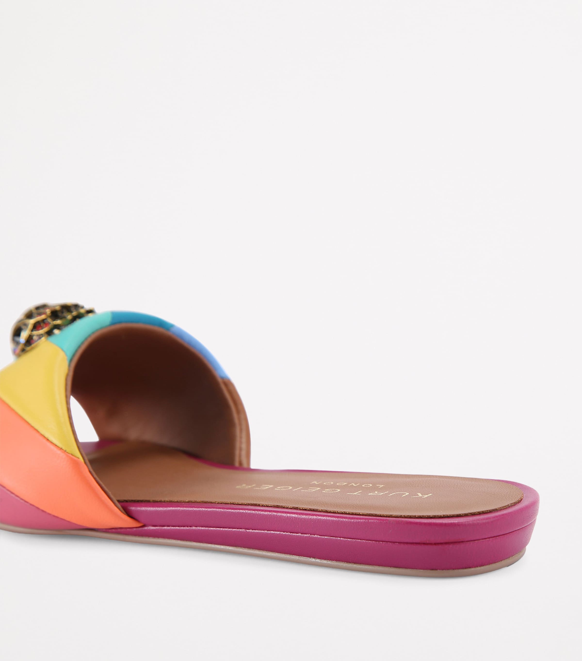 Kurt Geiger London Leather Kensington Flat Sandals Other Image 2