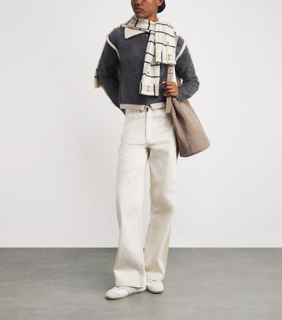 Medium Suede Shoulder Bag NEUTRAL Image 5