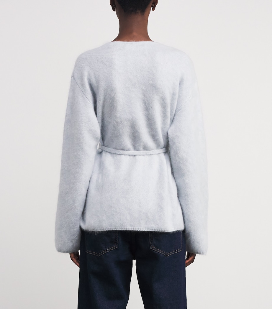 Brushed Cashmere Cardigan LIGHT BLUE Image 4