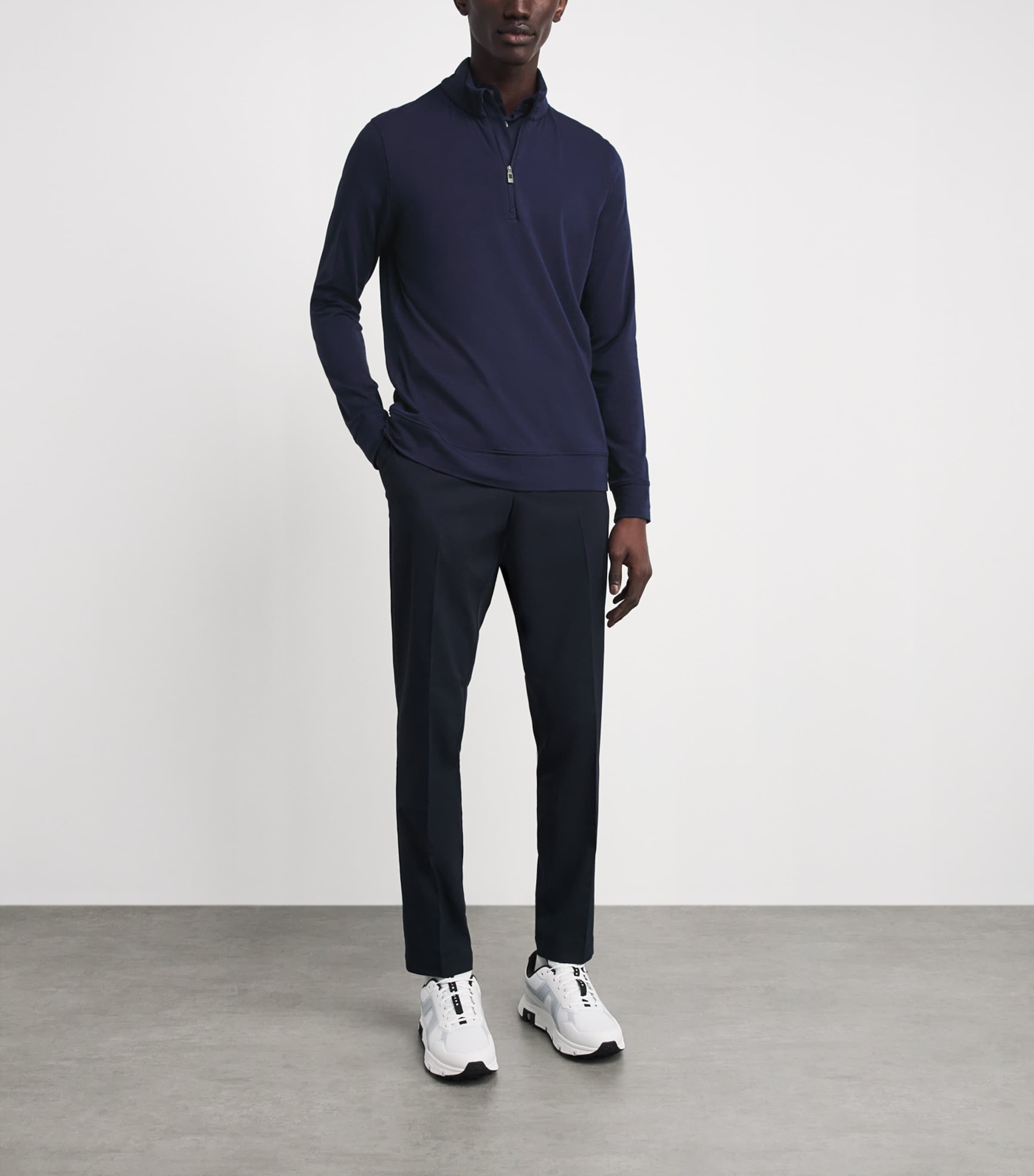 Capture Midlayer Half-Zip Top K0104903 A BLU/CATMN Image 2