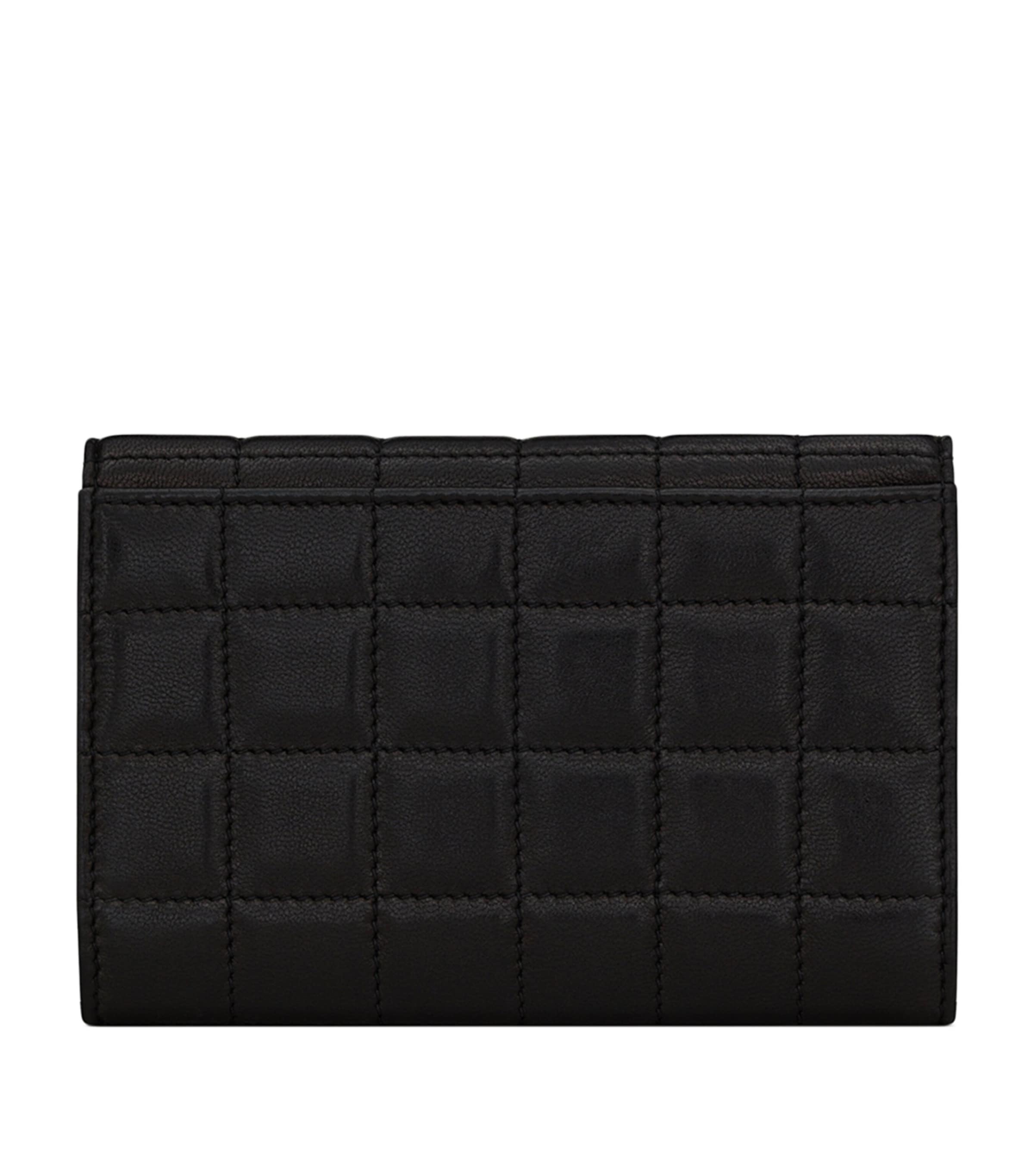 Leather Quilted Monogram Wallet 1000 Image 3