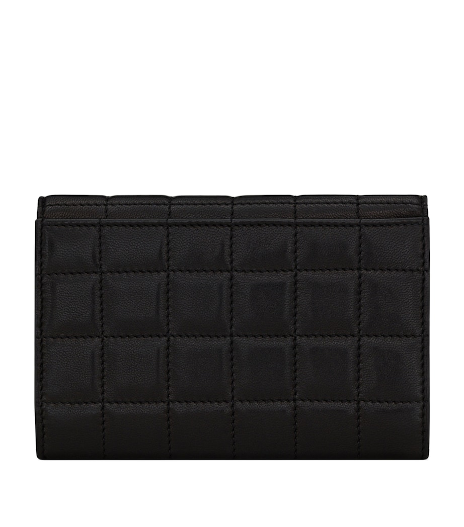 Leather Quilted Monogram Wallet 1000 Image 3