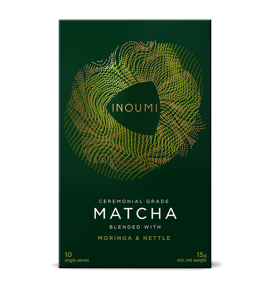 INOUMI Ceremonial Grade Moringa & Nettle Matcha Sachets (Pack of 10) Image 1