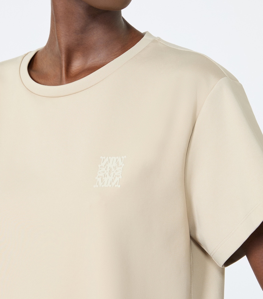 Max Mara Womens Boxy Logo T-Shirt Stone Image 5