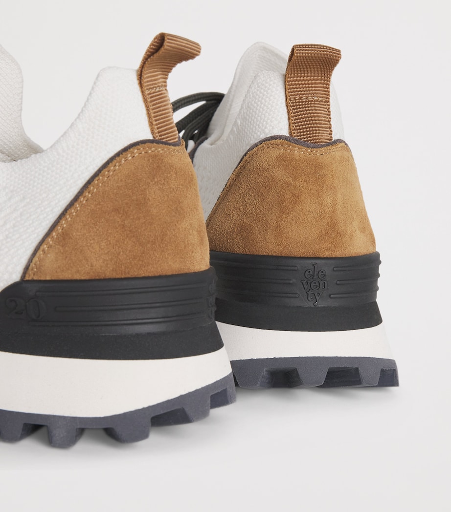 Leather Mesh Sneakers CARBONE Image 7