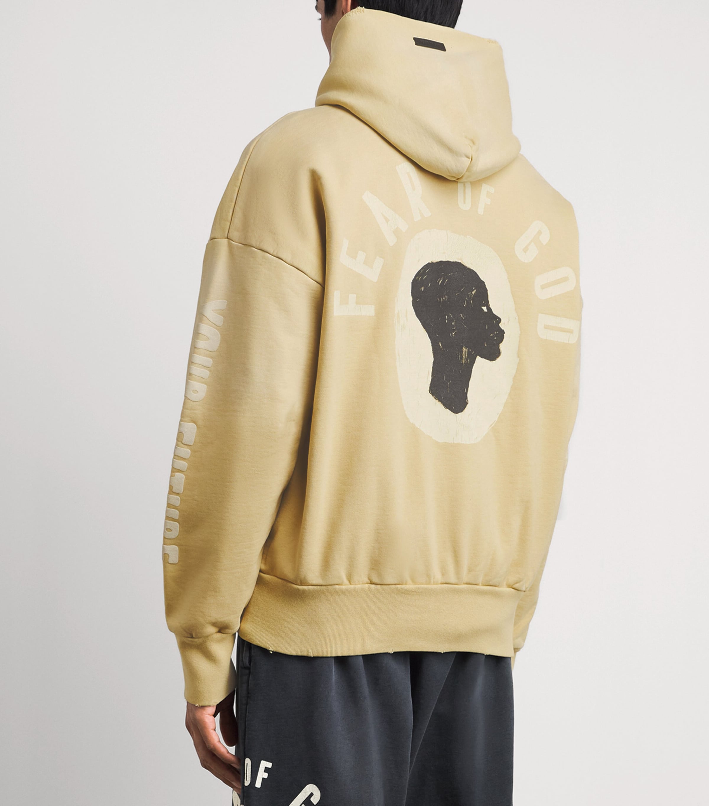 Fear Of God Mens x DSYF Support Liberation Now Hoodie Clay/ Image 5