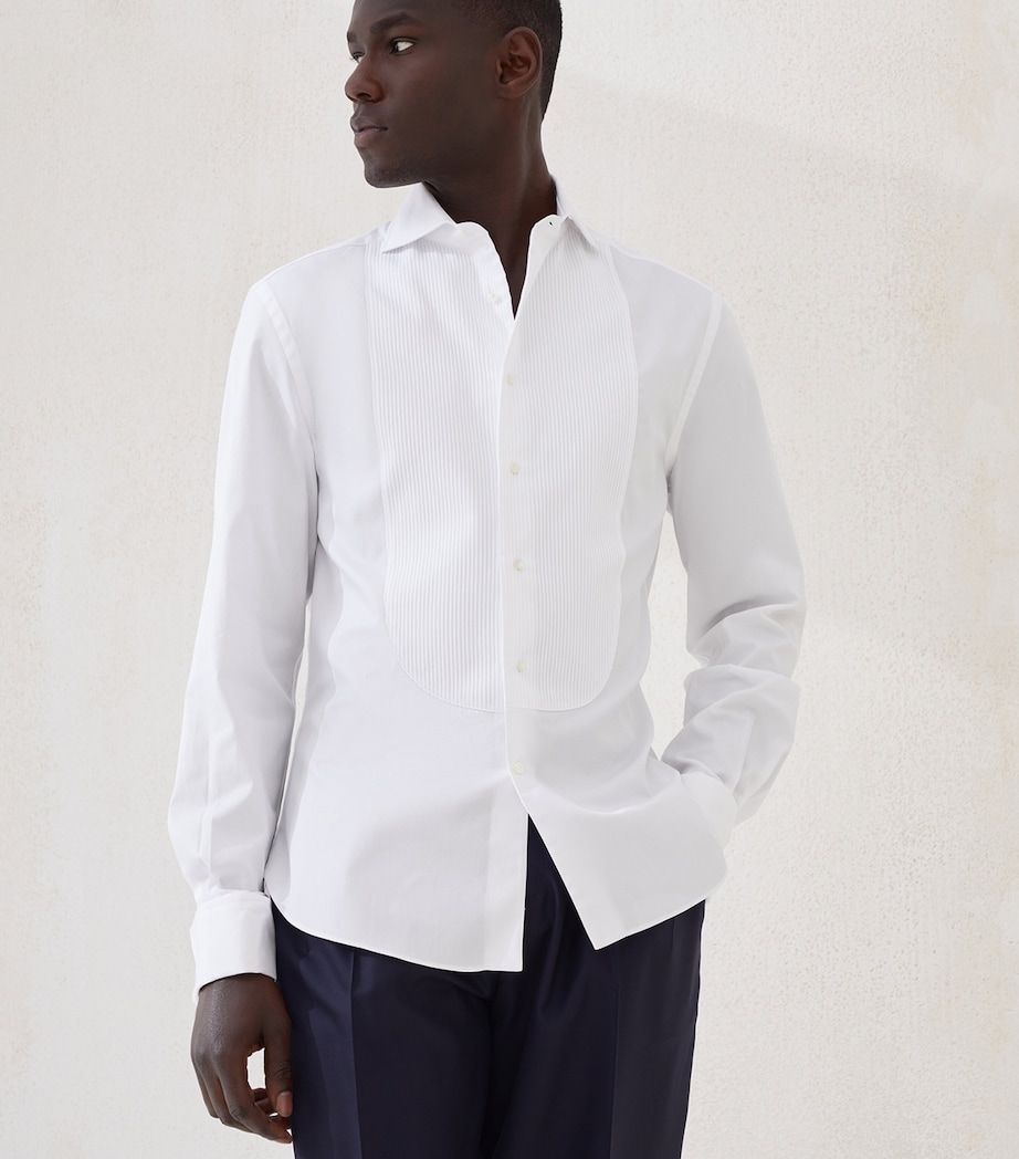 Sea Island Cotton Slim Tuxedo Shirt CCB50 Image 2