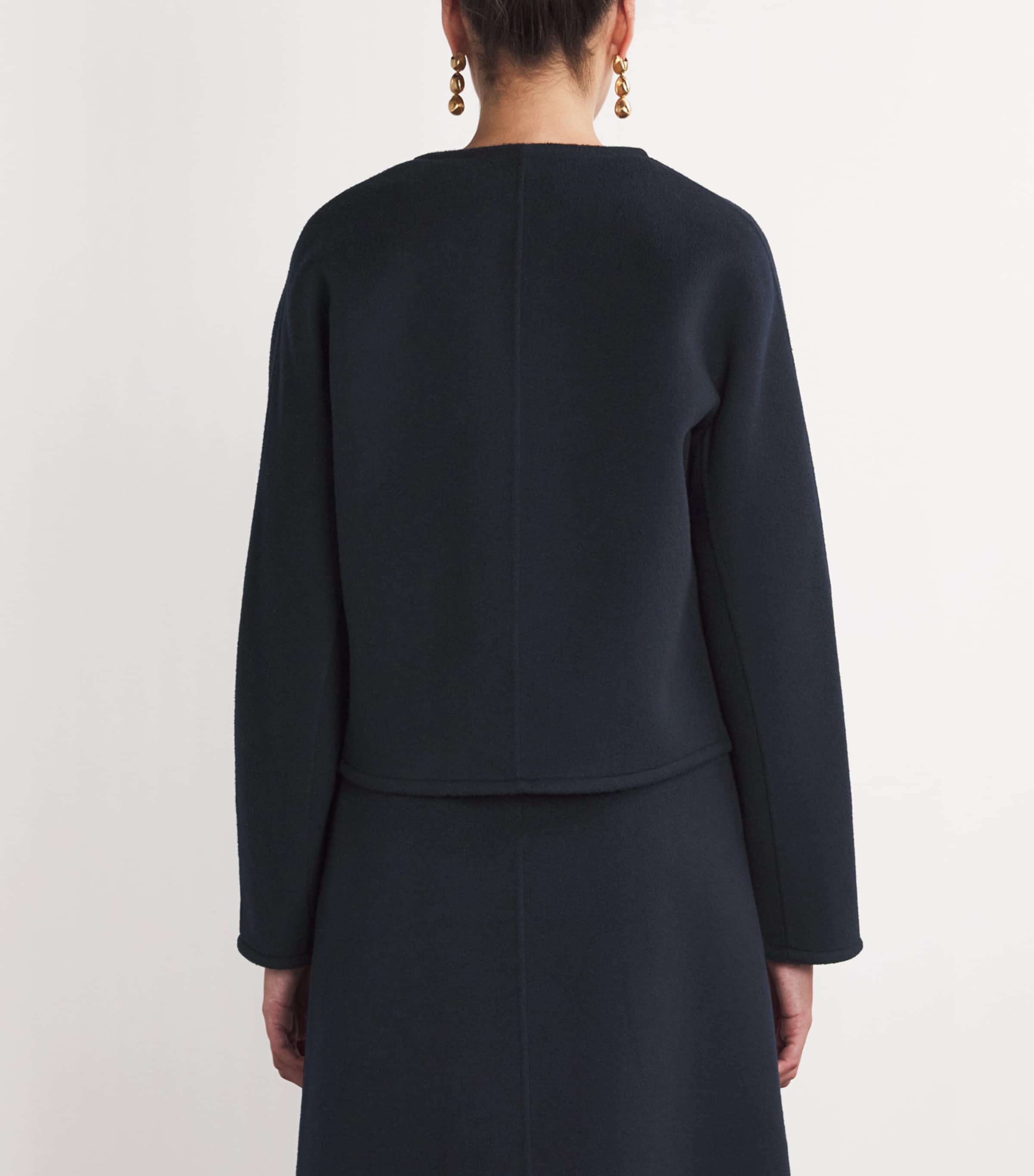 Wool-Cashmere Structured Jacket A7033 Image 4