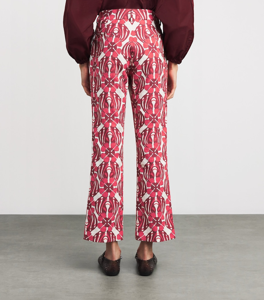 Cotton 24/7 Flared Trousers RE01 CLOVER Image 4