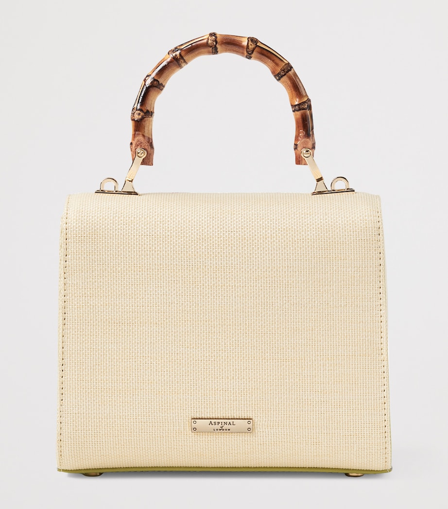 Raffia Floral Embroidery Mayfair Bag MULTI Image 3