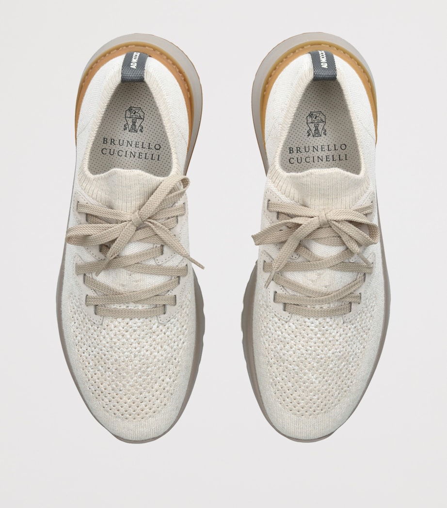 Knitted Sneakers BEIGE Image 4