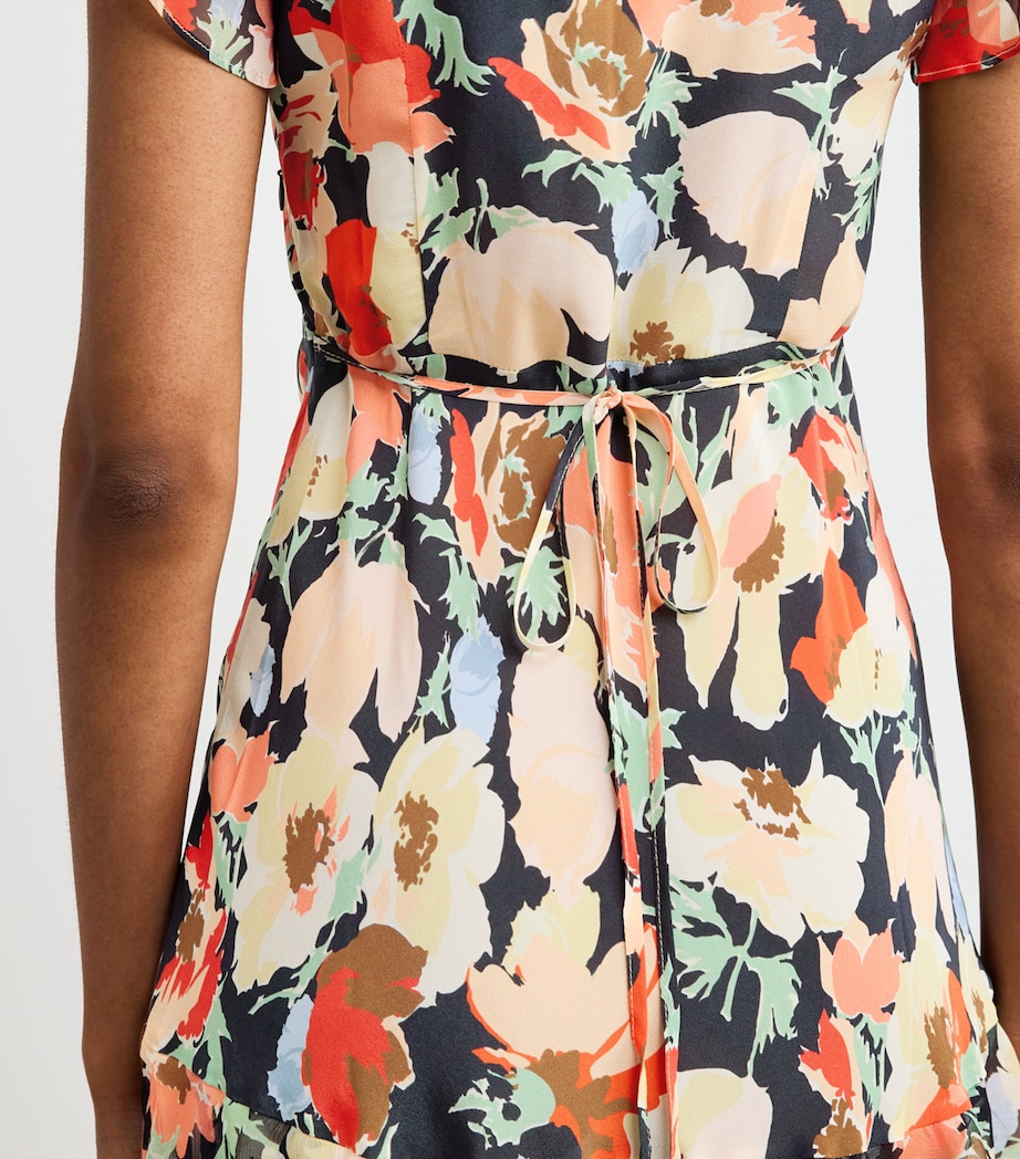 Silk Meena Midi Dress ENGLISH GRDN DP NAVY Image 5