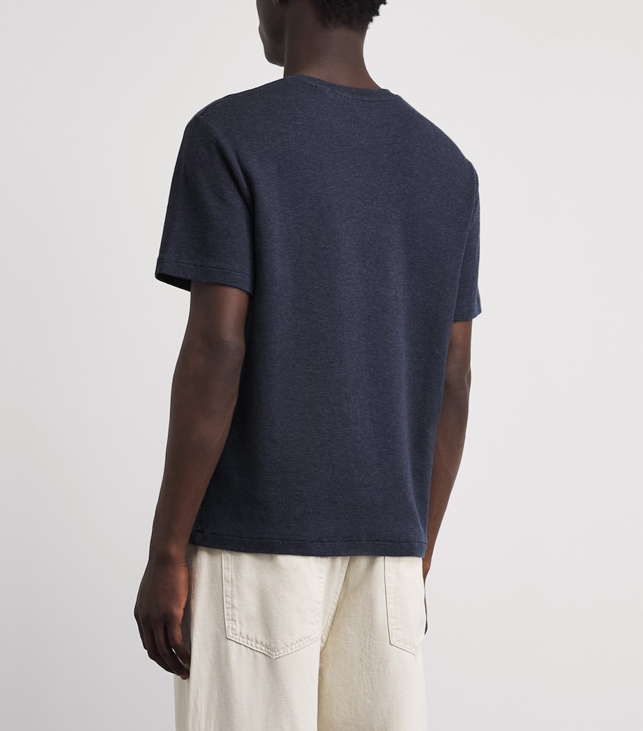 FRAME Mens Cotton Duo Fold T-Shirt Hdbl Image 5