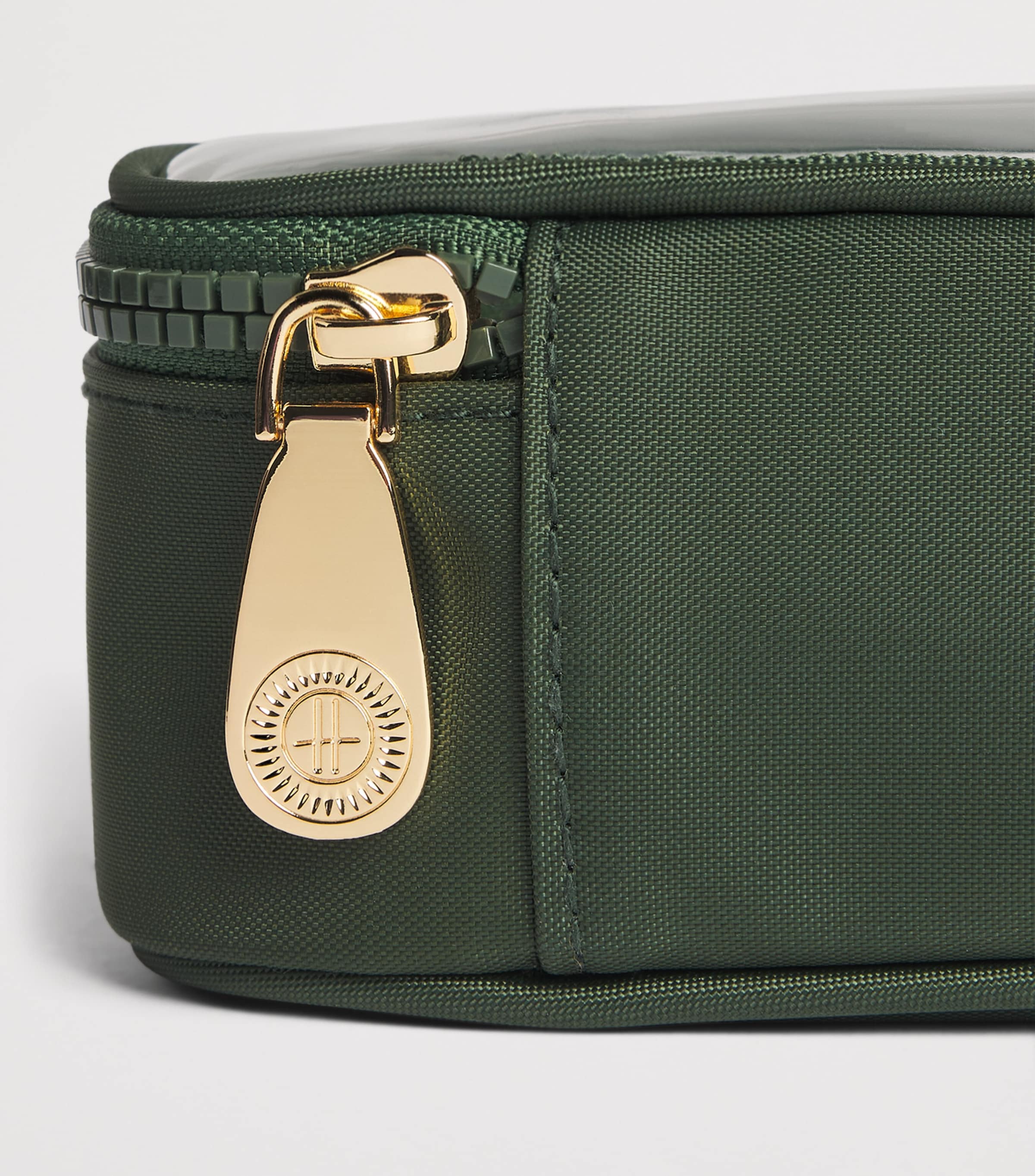 Harrods Clear Cosmetic Bag Green Image 5