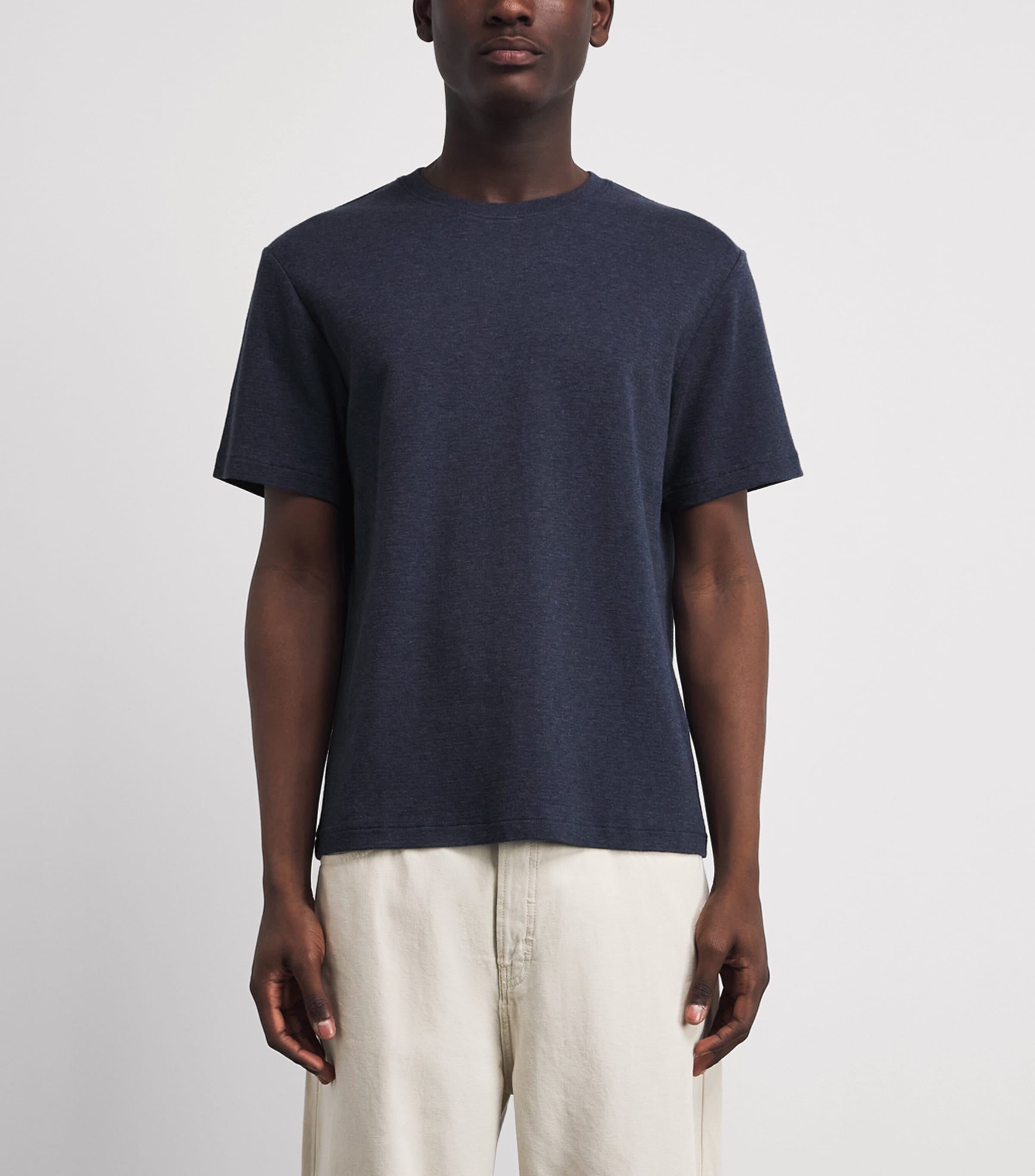 FRAME Mens Cotton Duo Fold T-Shirt Hdbl Image 4