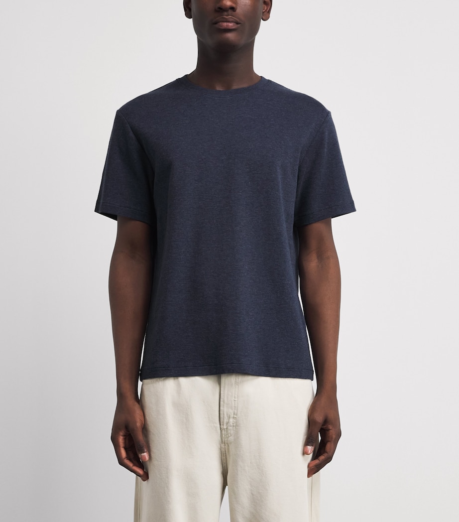 FRAME Mens Cotton Duo Fold T-Shirt Hdbl Image 4