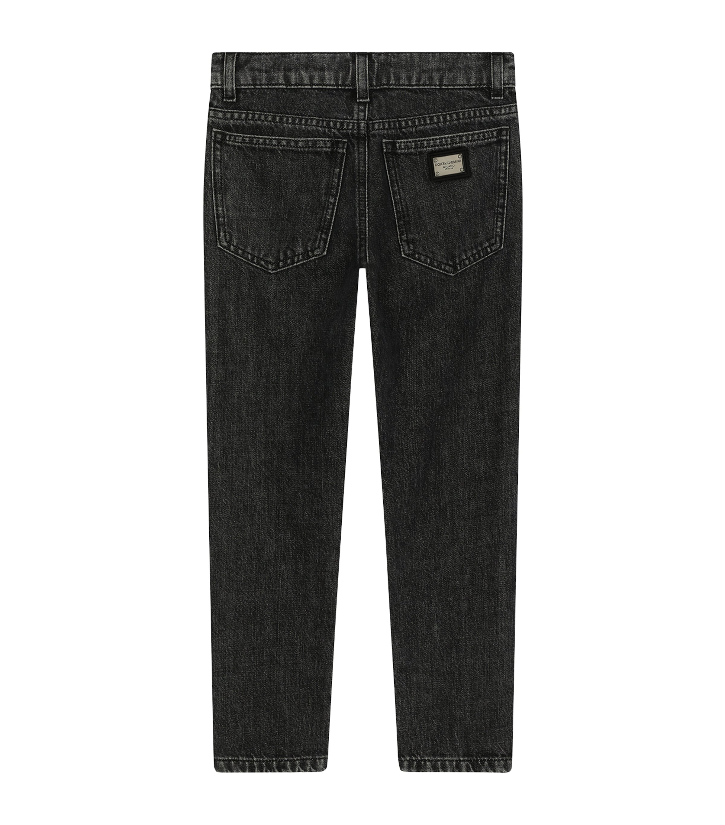 Faded Wash Jeans (2-6 Years) N0000-BLACK Image 2