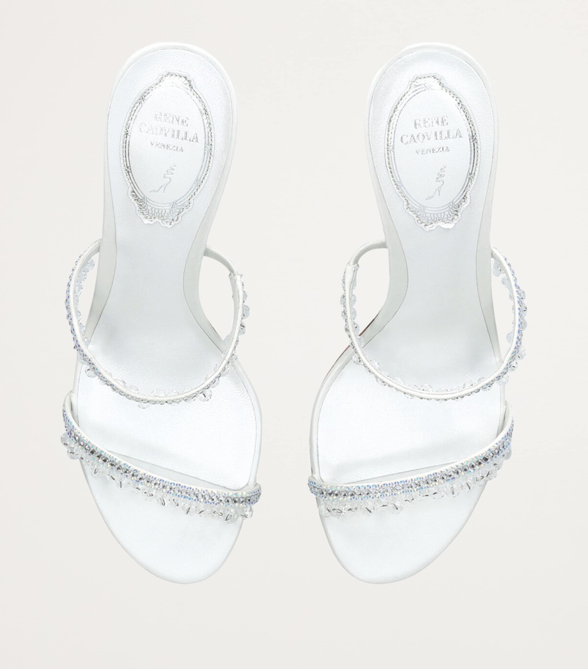 Embellished Chandelier Mules 80 WHITE Image 4