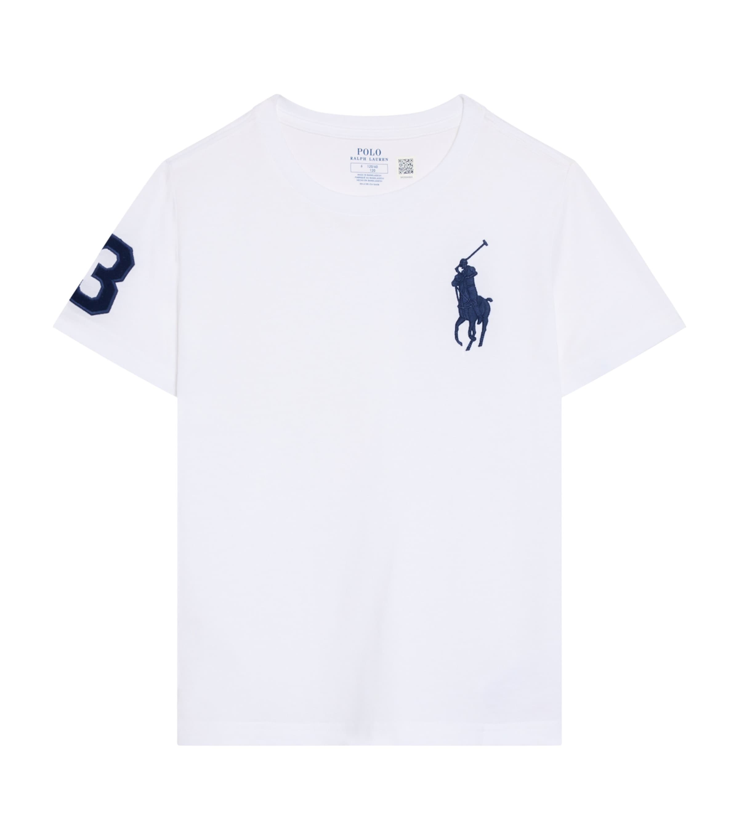 Cotton Big Pony T-Shirt (2-7 Years) WHITE/C7996 Image 1