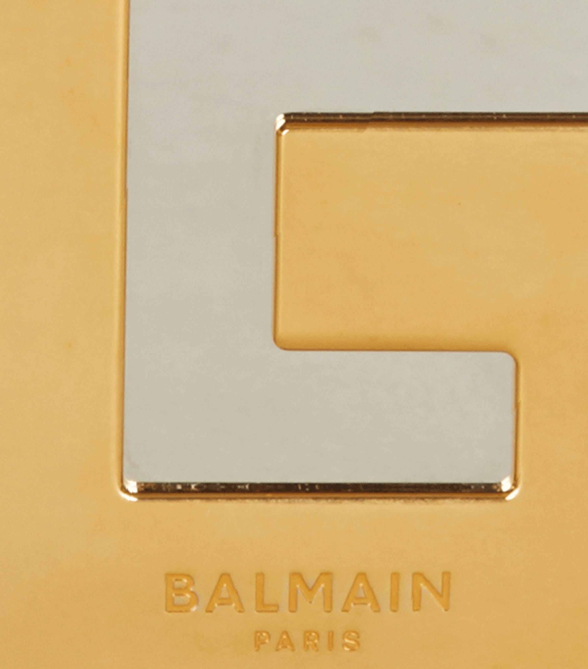 Metal Monogram Clutch Bag IAB OR/ARGENT Image 6