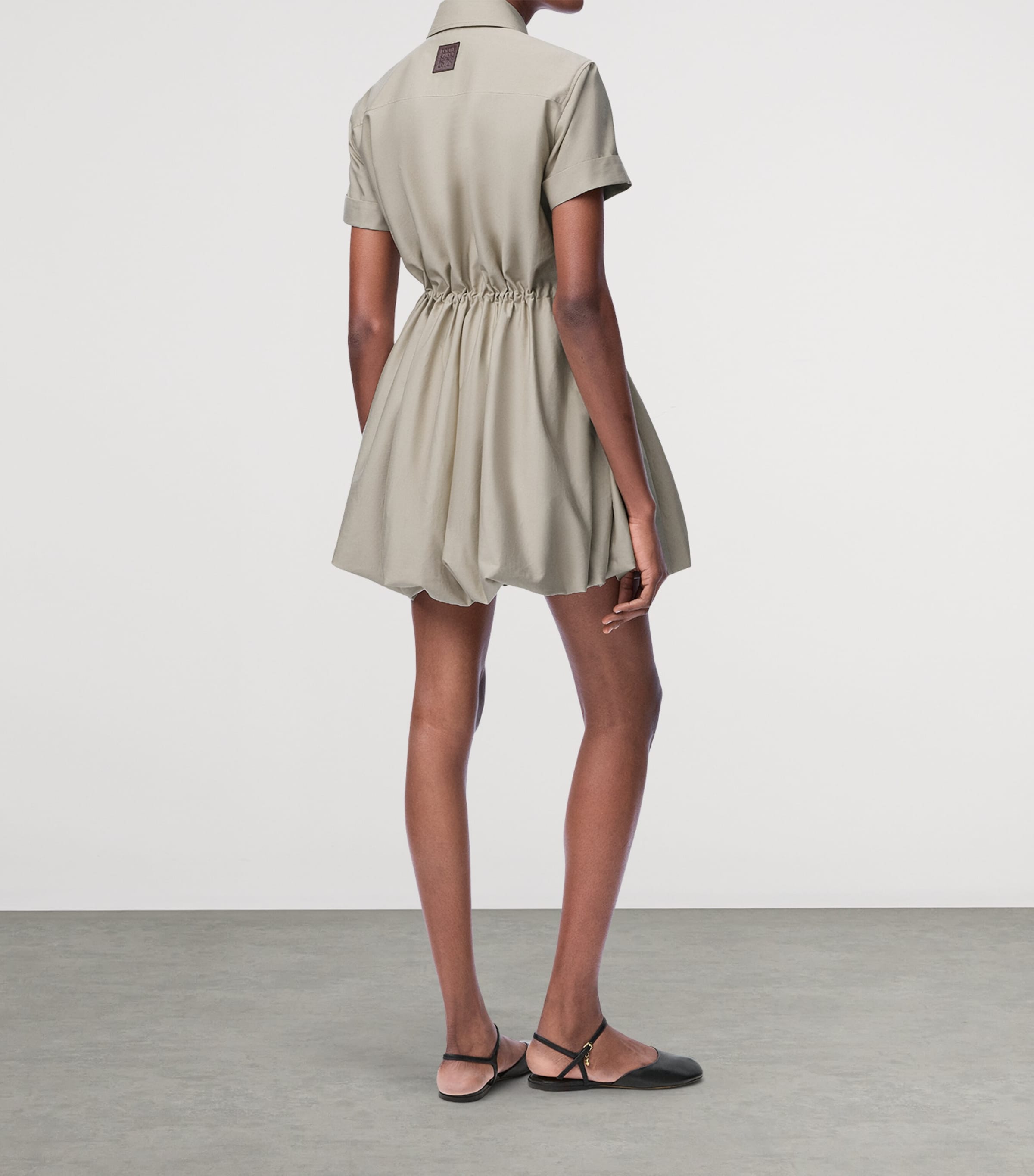 VIP【関税送料無料】希少 Loewe Shirt Dress LOEWE Tie-Waist Mini Shirt Dress | Harrods US