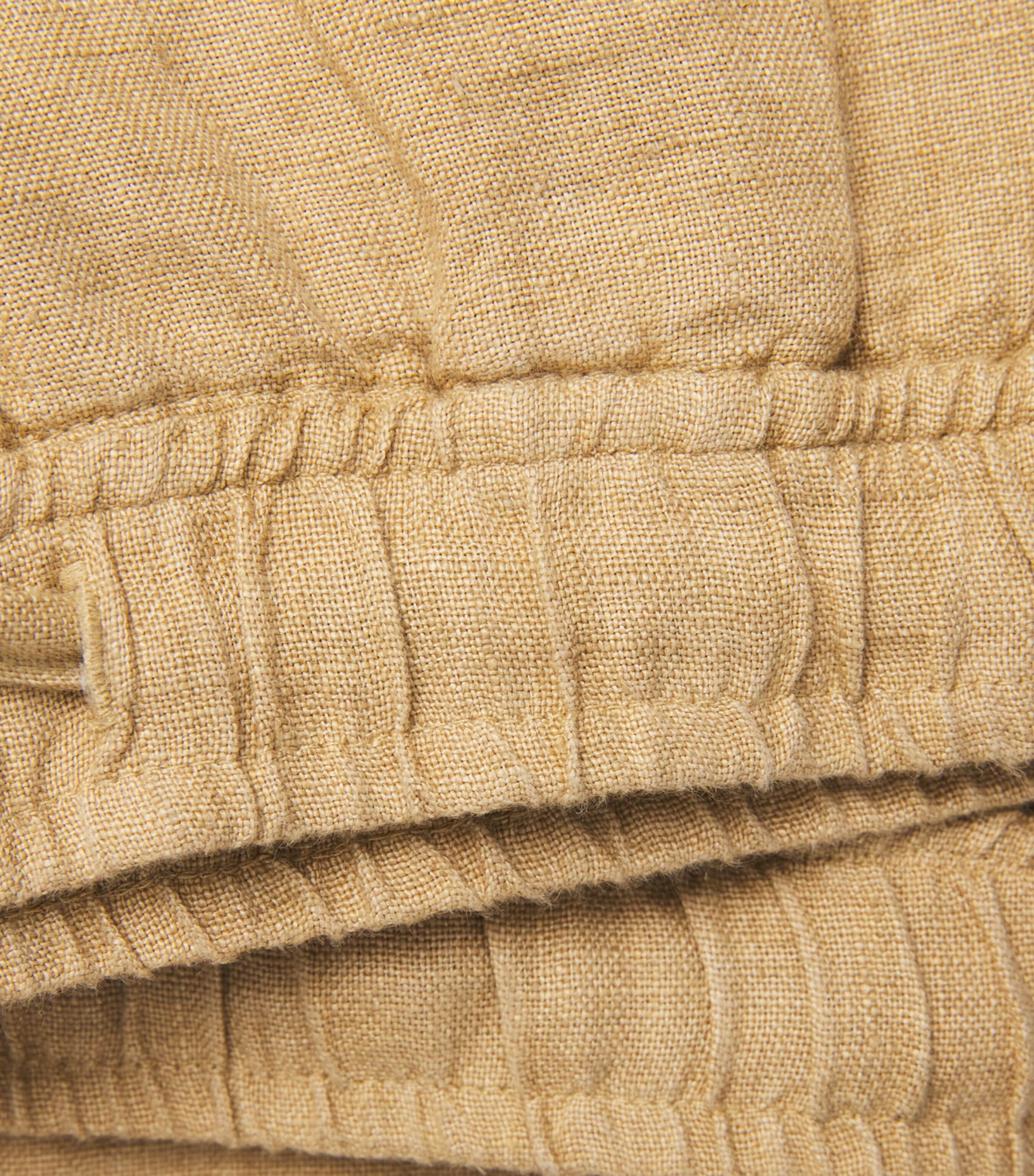 Polo Ralph Lauren Womens Linen Drawstring Wide-Leg Trousers Classic Camel Image 6