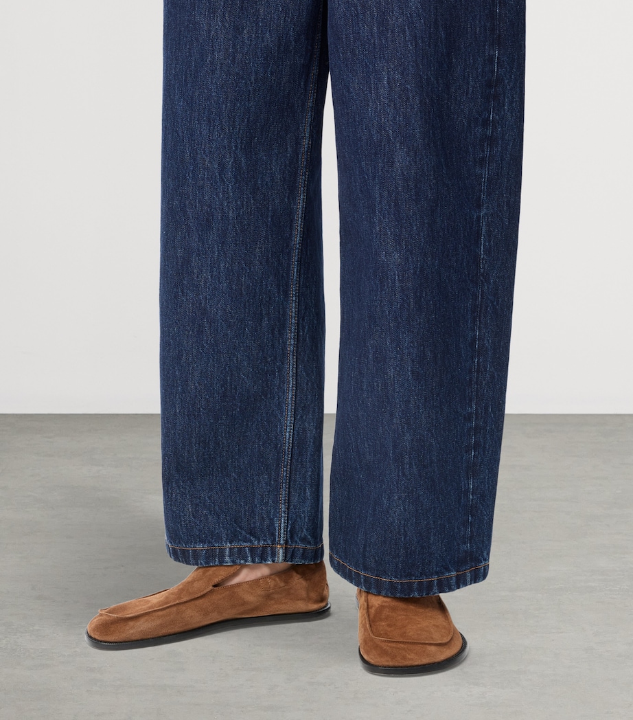 Suede Flex Loafers CHOCOLATE Image 2