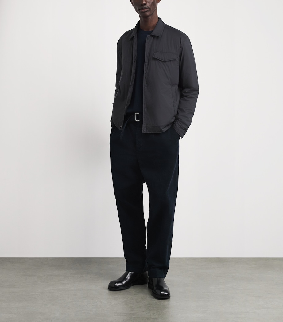 Chest-Pocket Bomber Jacket BLUE 9200 Image 2