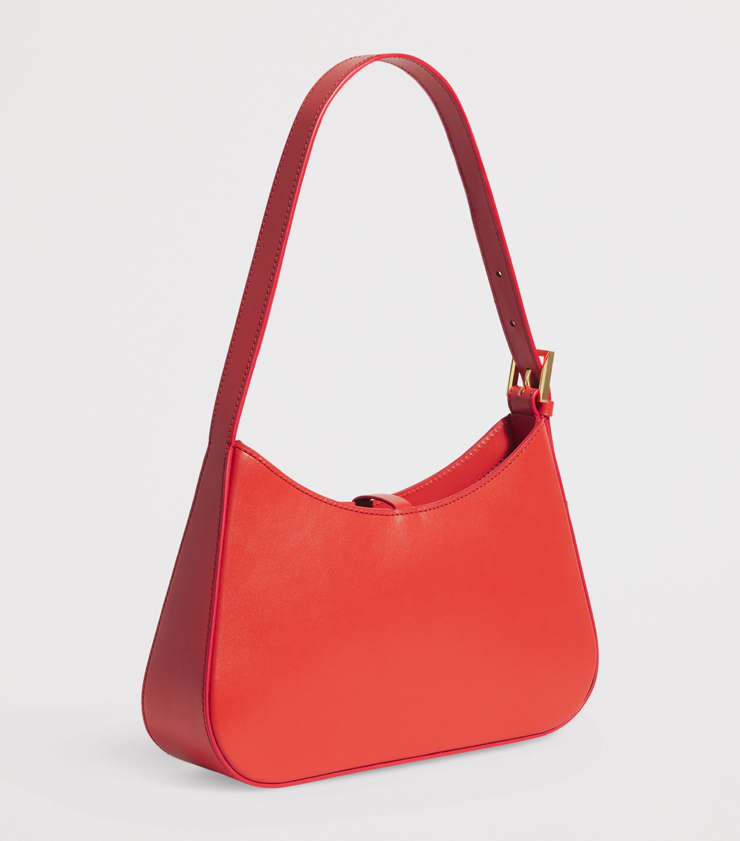 Demellier Leather Tokyo Shoulder Bag Poppy Red Image 3