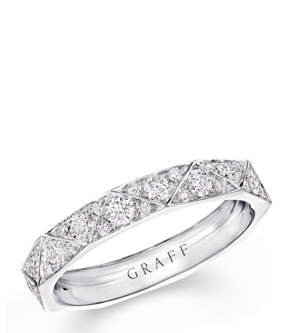 White Gold and Diamond LG Signature Ring