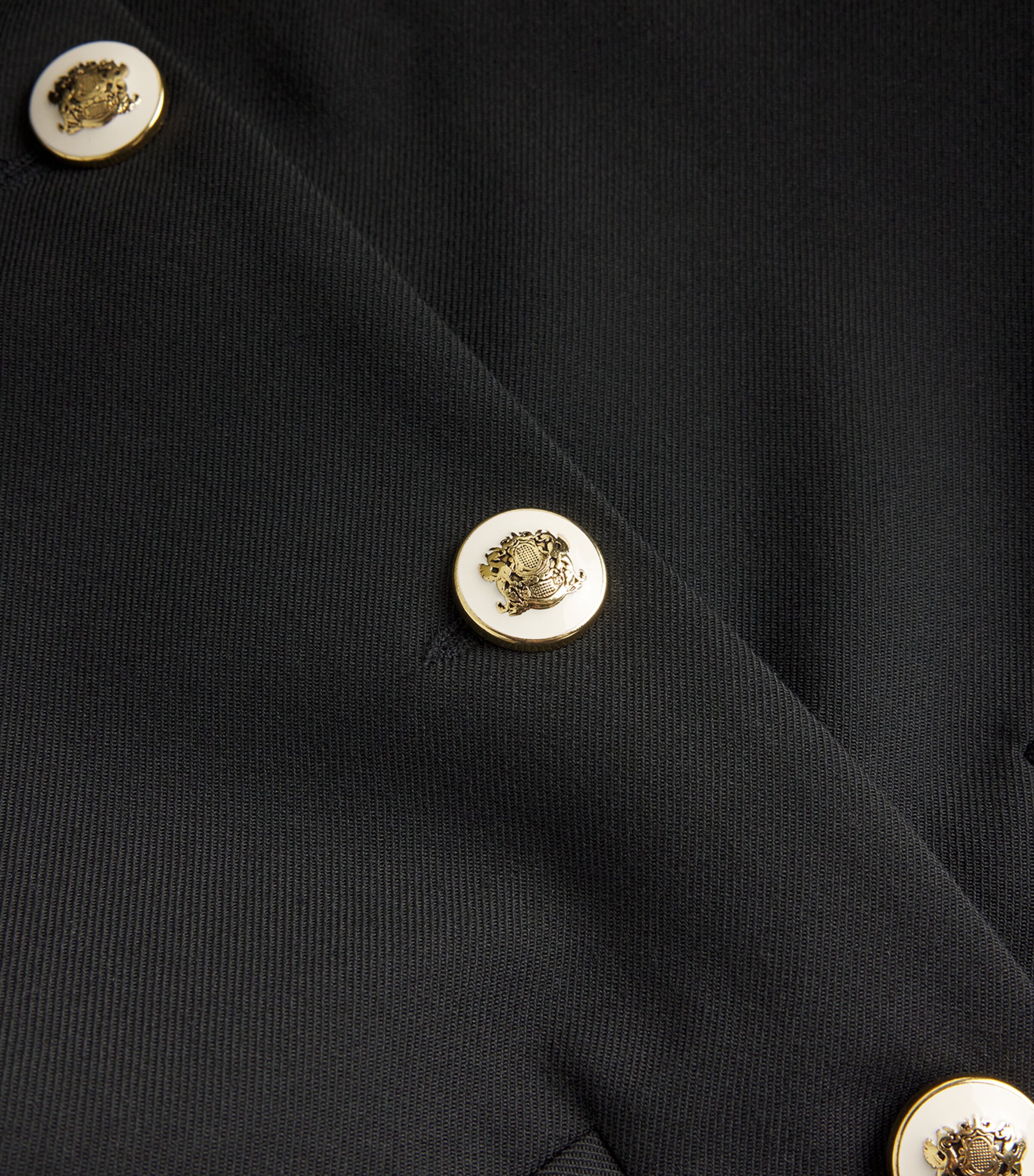 Sandro Paris Black Short-Sleeve Embellished Jacket | Harrods UK