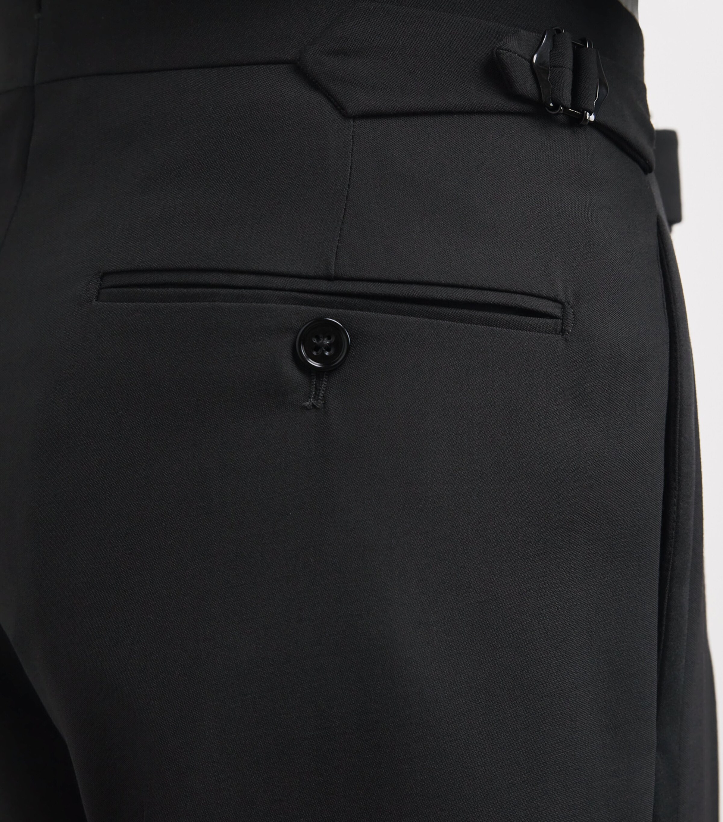 Wool Gregory Tuxedo Trousers BLACK Image 6