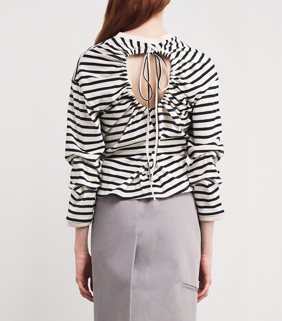 Organic Cotton Twisted T-Shirt STRIPE Image 4