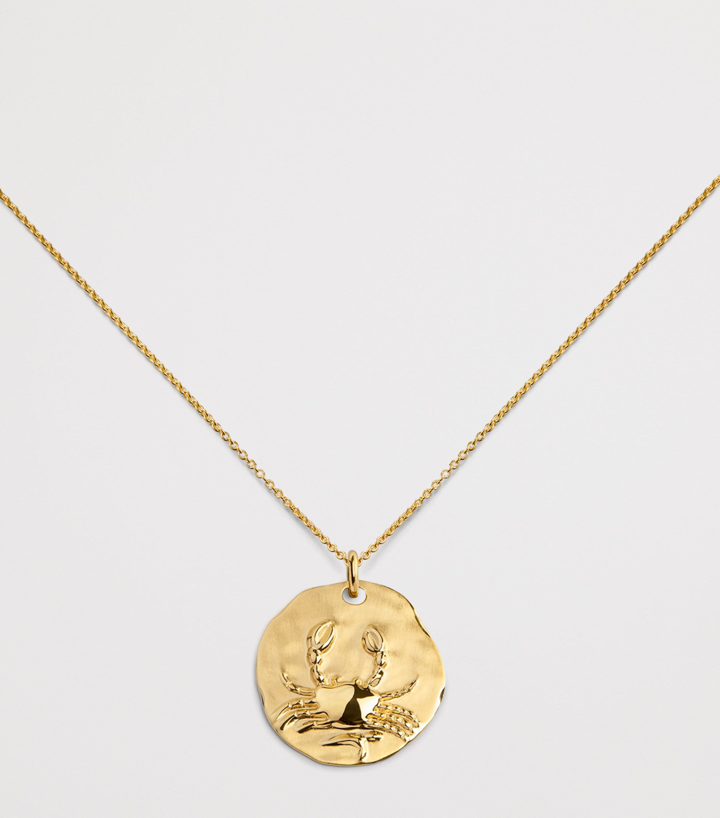 Monica Vinader Gold Vermeil Zodiac Cancer Necklace Gold Vermeil Image 4