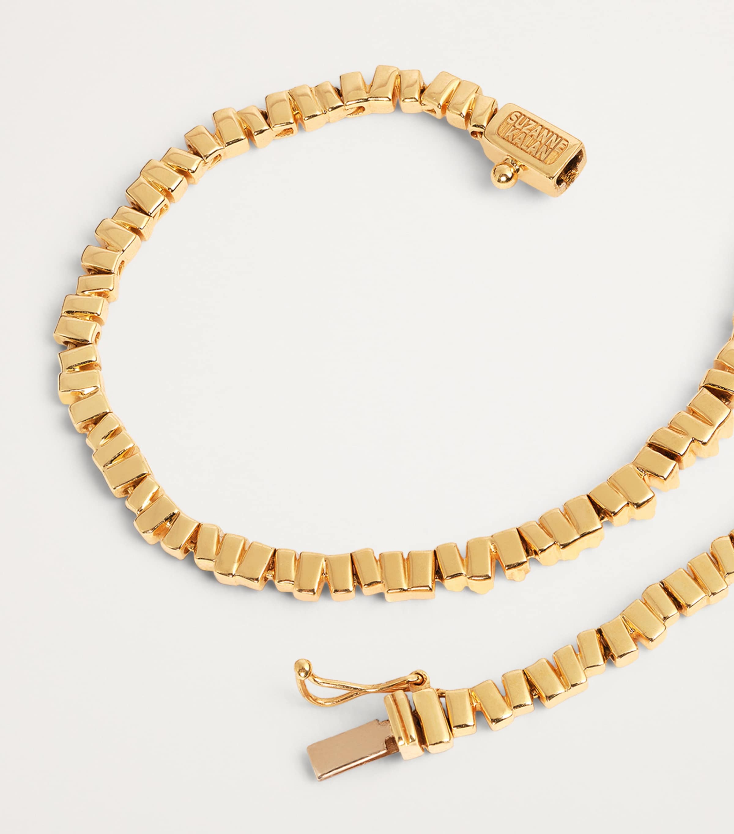 Suzanne Kalan Yellow Gold and Diamond Mini Classic Tennis Necklace Yg/wd Image 5
