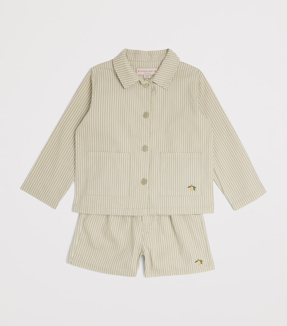 Organic Cotton Frankie Overshirt (5-10 Years) TEA STRIPE Image 2