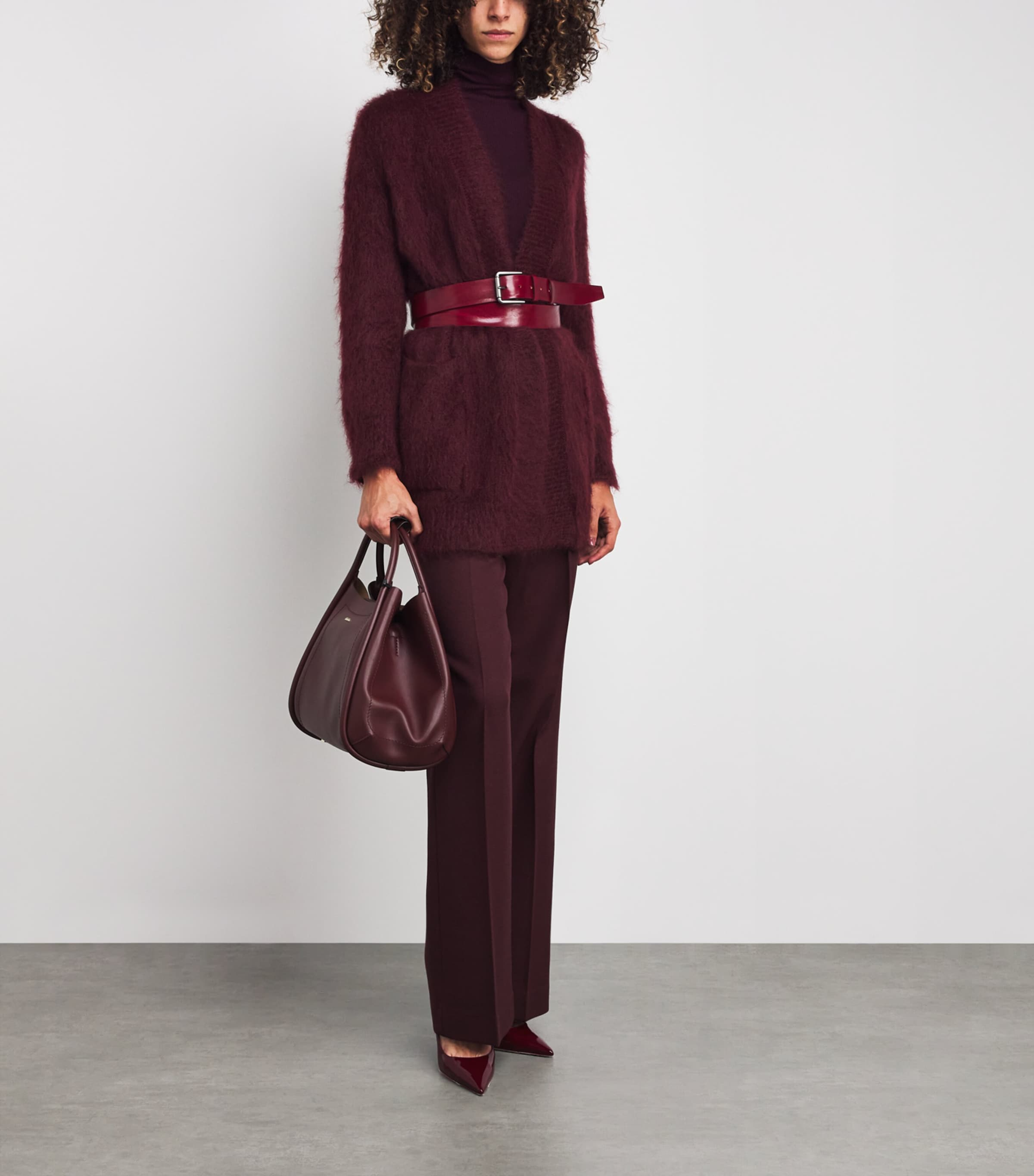 Mohair-Blend Cardigan CHERRY Image 2