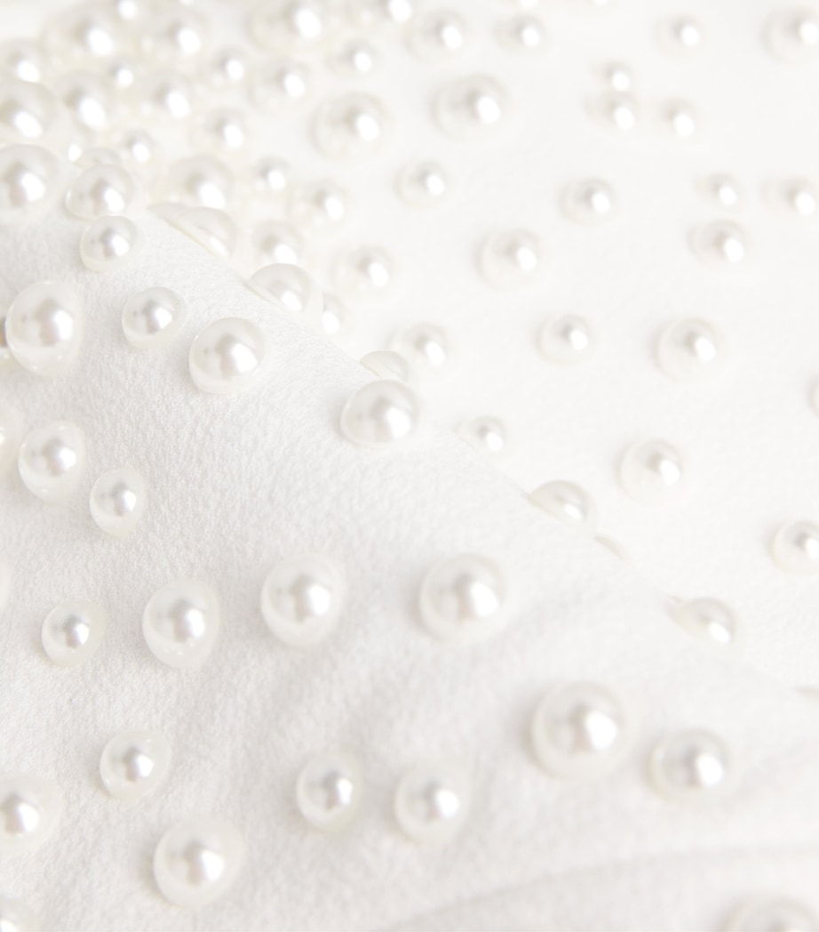 Crêpe Faux Pearl-Embellished La Peregrina Gown IVORY Image 4