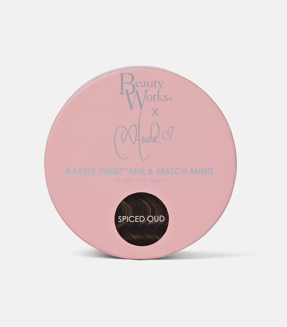 Beauty Works x Huda BARELY THERE Mix & Match Minis Clip-In Hair Extensions (20") CHAMPAGNE BLONDE Image 3