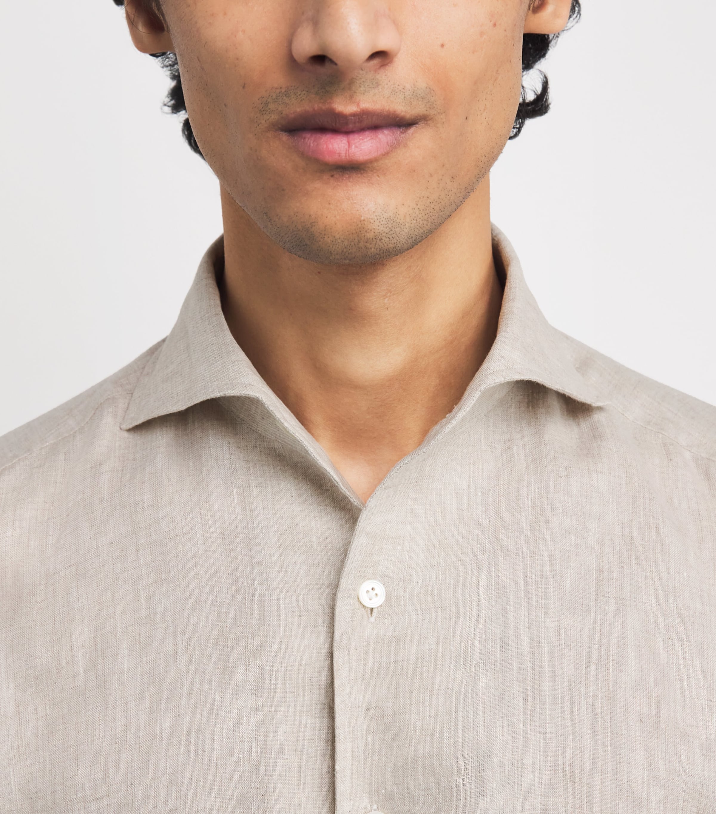 Linen Shirt OATMEAL Image 6